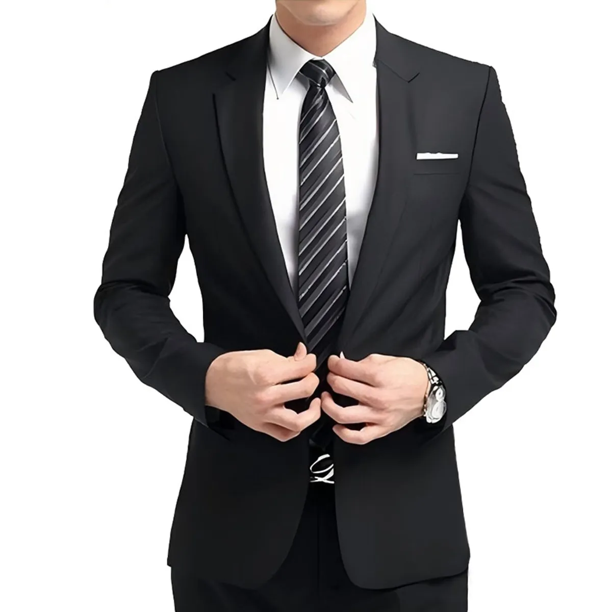 42AROZINA - Terno hombre blazer informal de corte entallado para