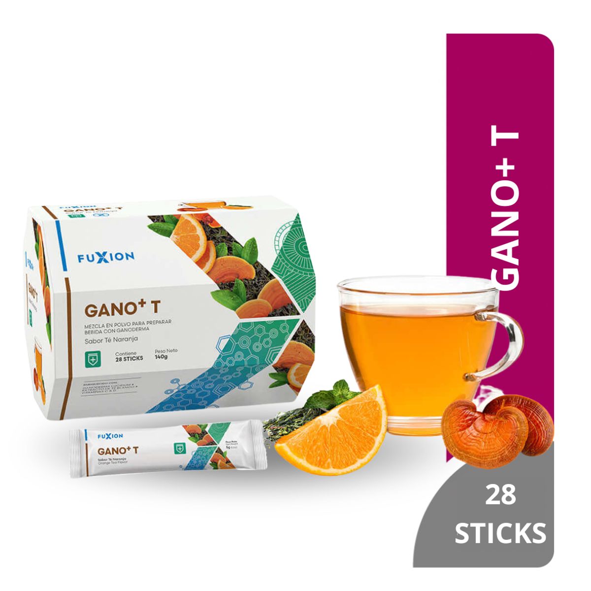 FUXION - GANO+ T FUXION 28 SOBRES GANO T