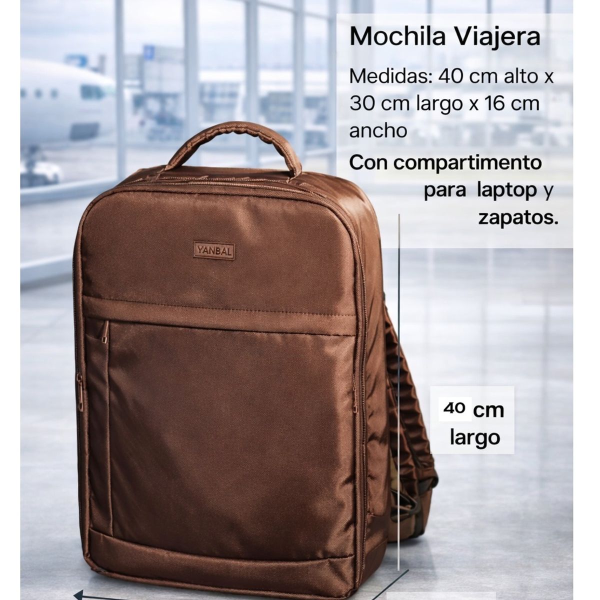YANBAL - Hermosa Mochila VIAJERA MOCCA de Yanbal