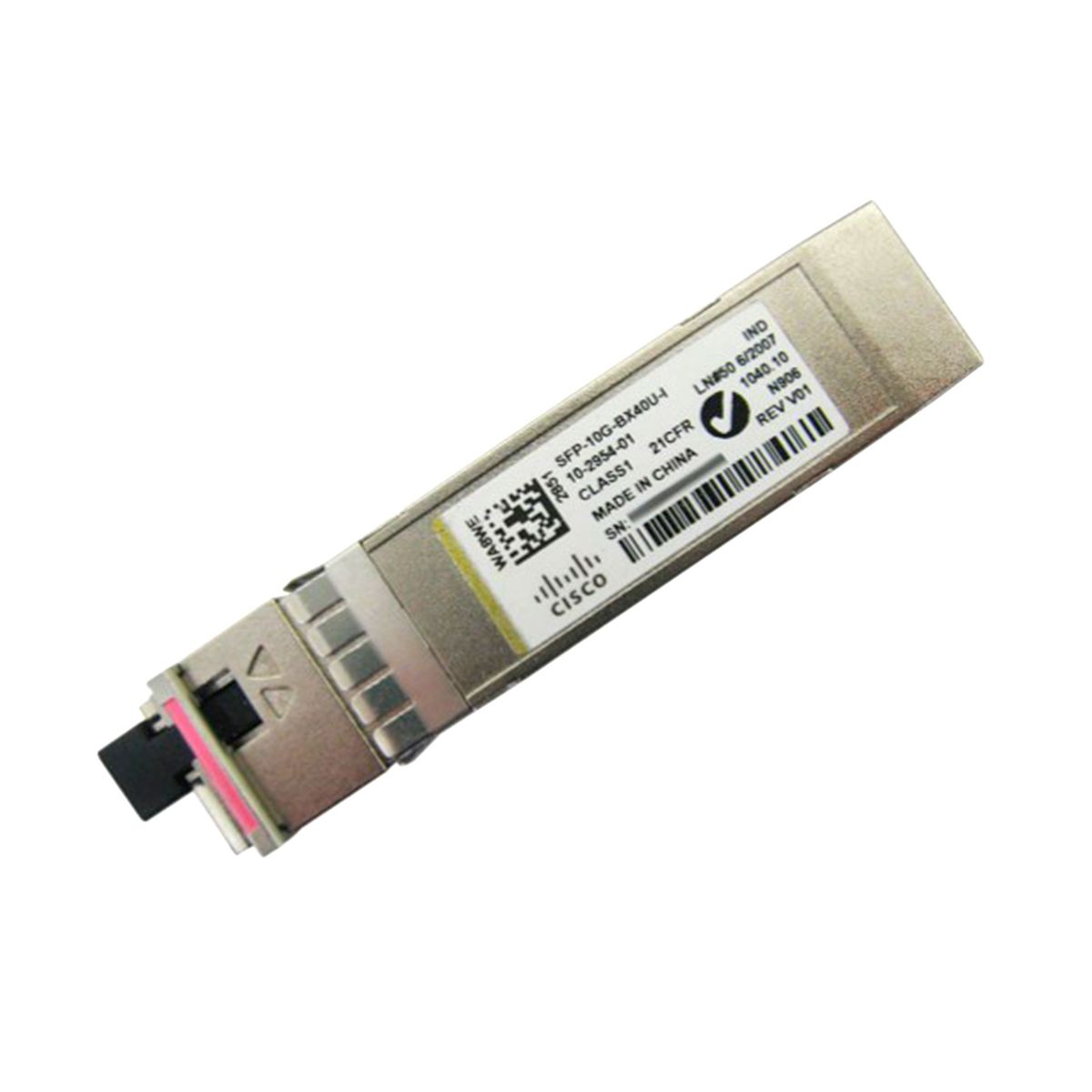 CISCO - TRANSCEIVER CISCO 10GBASE-BXD SFP MONOMODO 40KM PN SFP-10G-BX40U-I