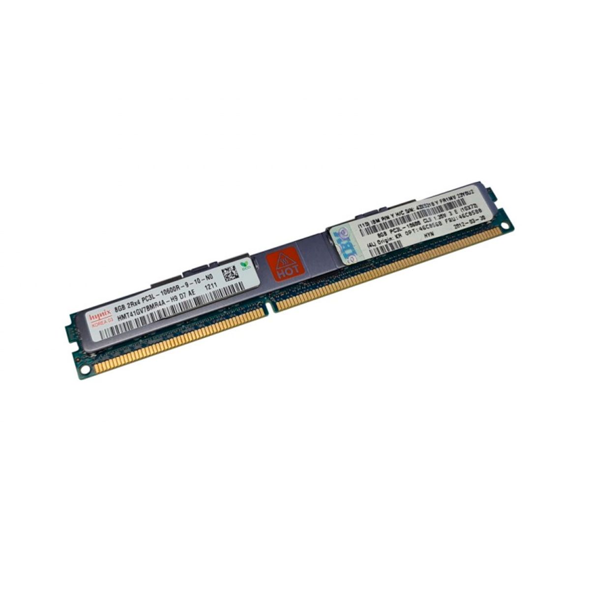 GENERAL - MEMORIA IBM DDR3 PC3L-10600R RDIMM DE 8GB VERDE PN 46C0568 46C0580