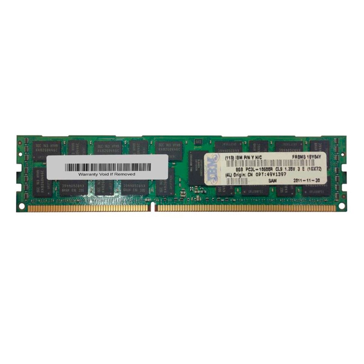 GENERAL - MEMORIA 8GB IBM  2RX4 PC3L-10600 DDR3 RDIMM PN 49Y1415 49Y1397