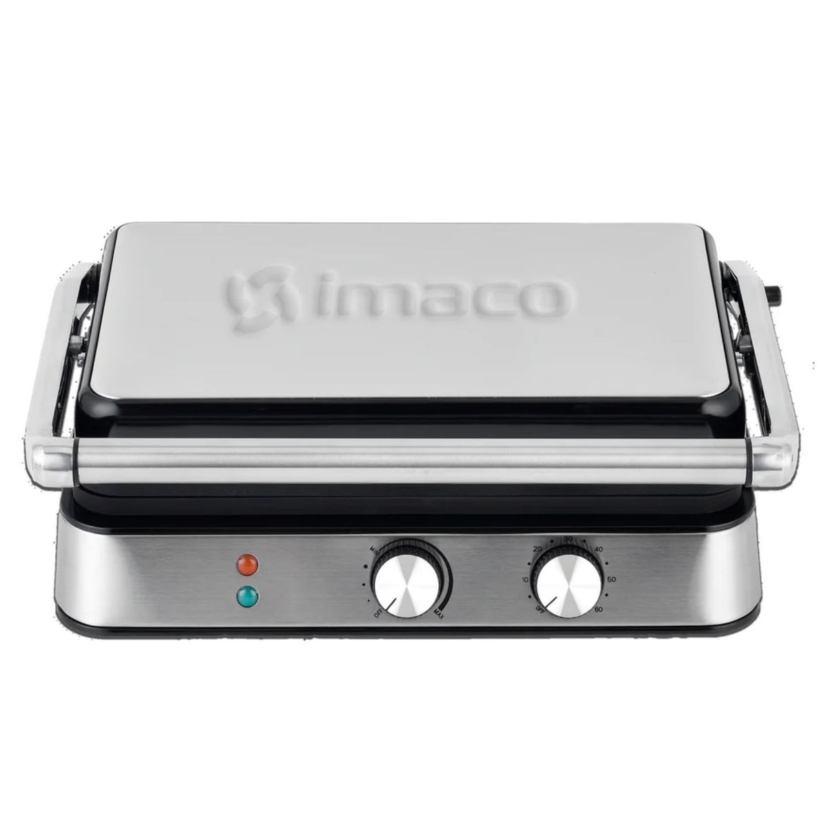 IMACO - Parrilla Grill Panini Imaco IG 3423 Tamaño XL 06 Panes con Niveles de Temperaturas