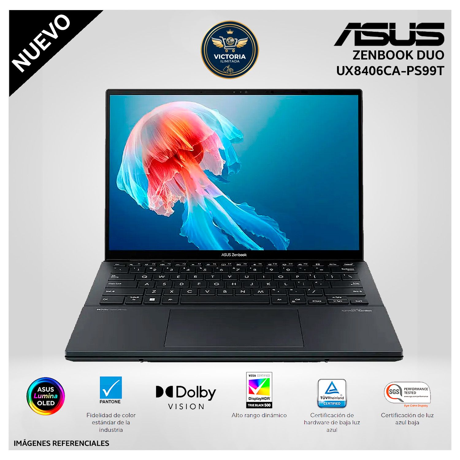 LAPTOP ASUS ZENBOOK DUO UX8406CA-PS99T ULTRA 9-285H  32GB 2TB SSD  14 OLED 120HZ 7