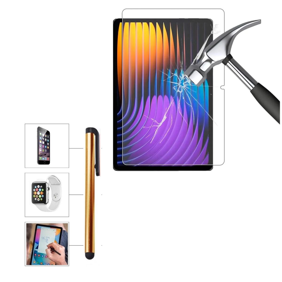 GENERICO - Mica de Vidrio + Lapiz Xiaomi Pad 7 11.2 2025