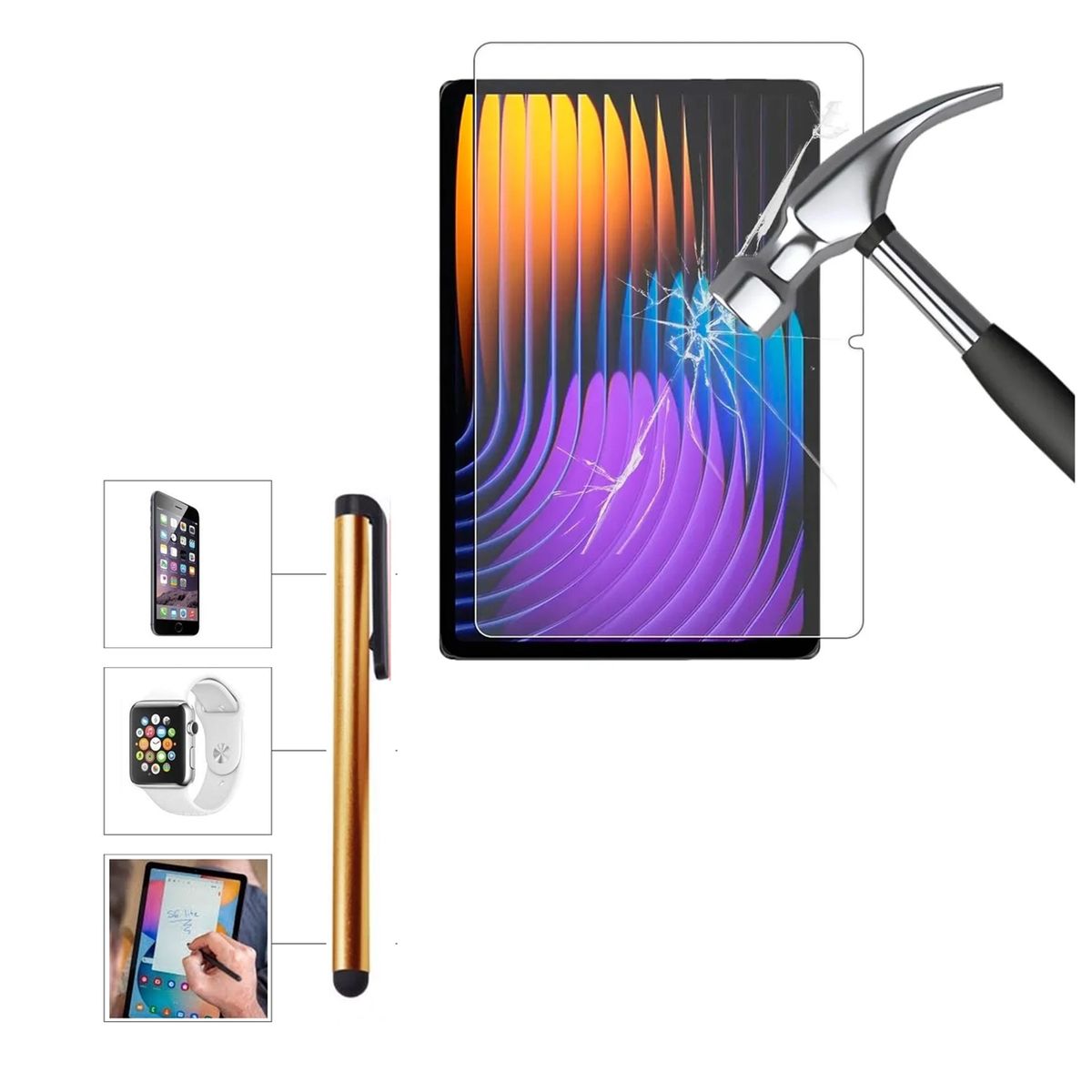 GENERICO - Mica de Vidrio + Lapiz Xiaomi Pad 7 11.2 2025