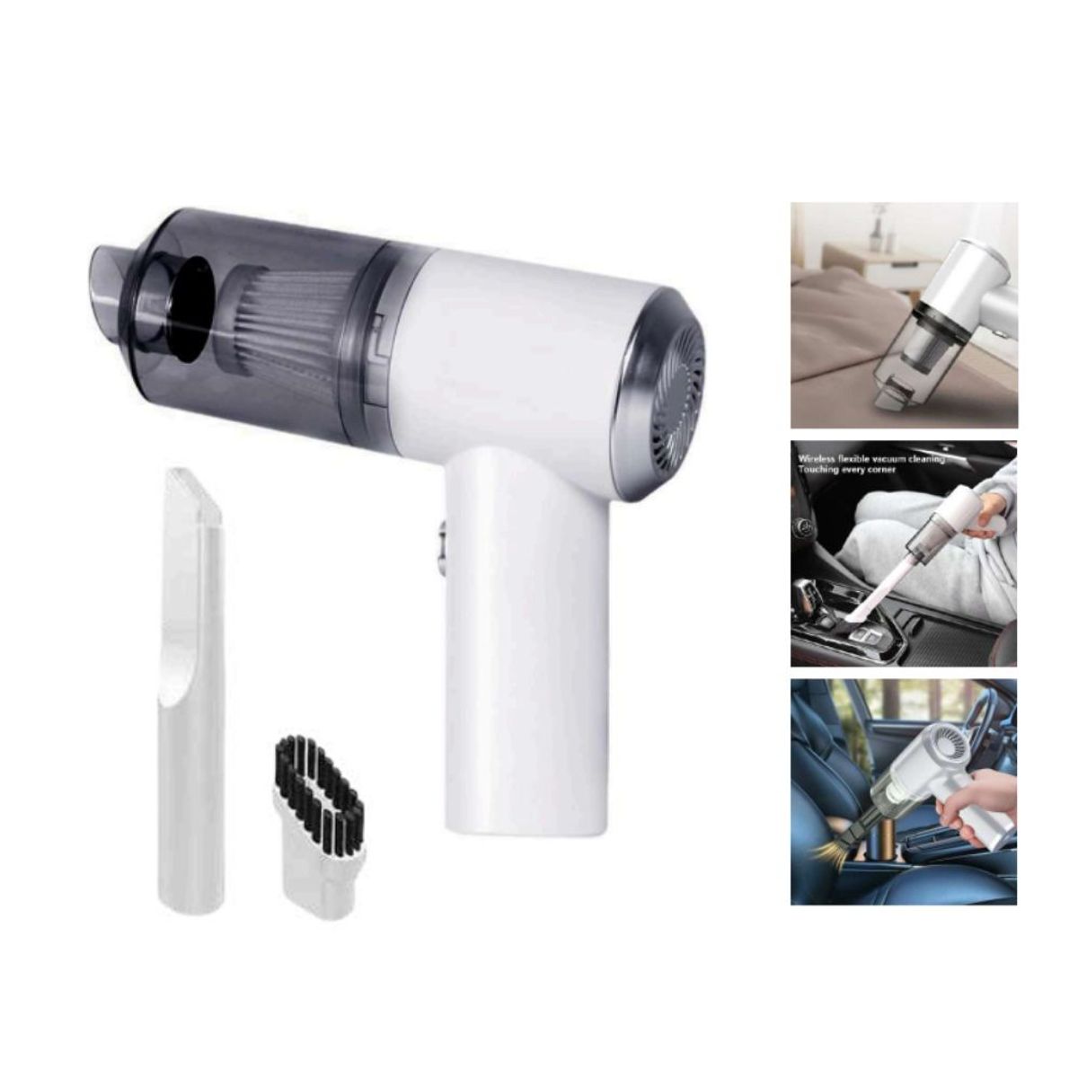 GENERICO - Mini Aspiradora Portátil 2 en 1 para el Auto