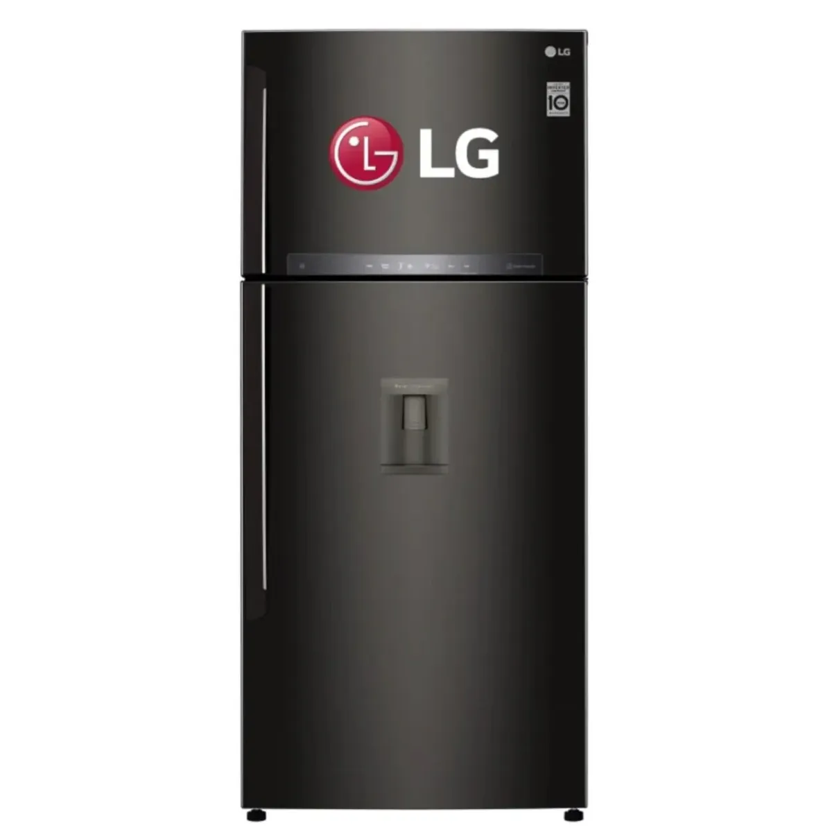 LG - Refrigeradora 509 Lt Hygiene Fresh Top Mount Negro Acero LG GT51SGD