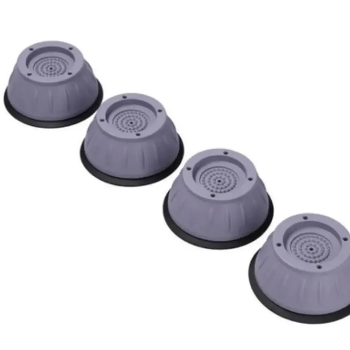 GENERICO - ANTIDESLIZANTE ALMOHADILLAS DE GOMA, SOPORTE LAVADORA, SECADORA, SET X 4