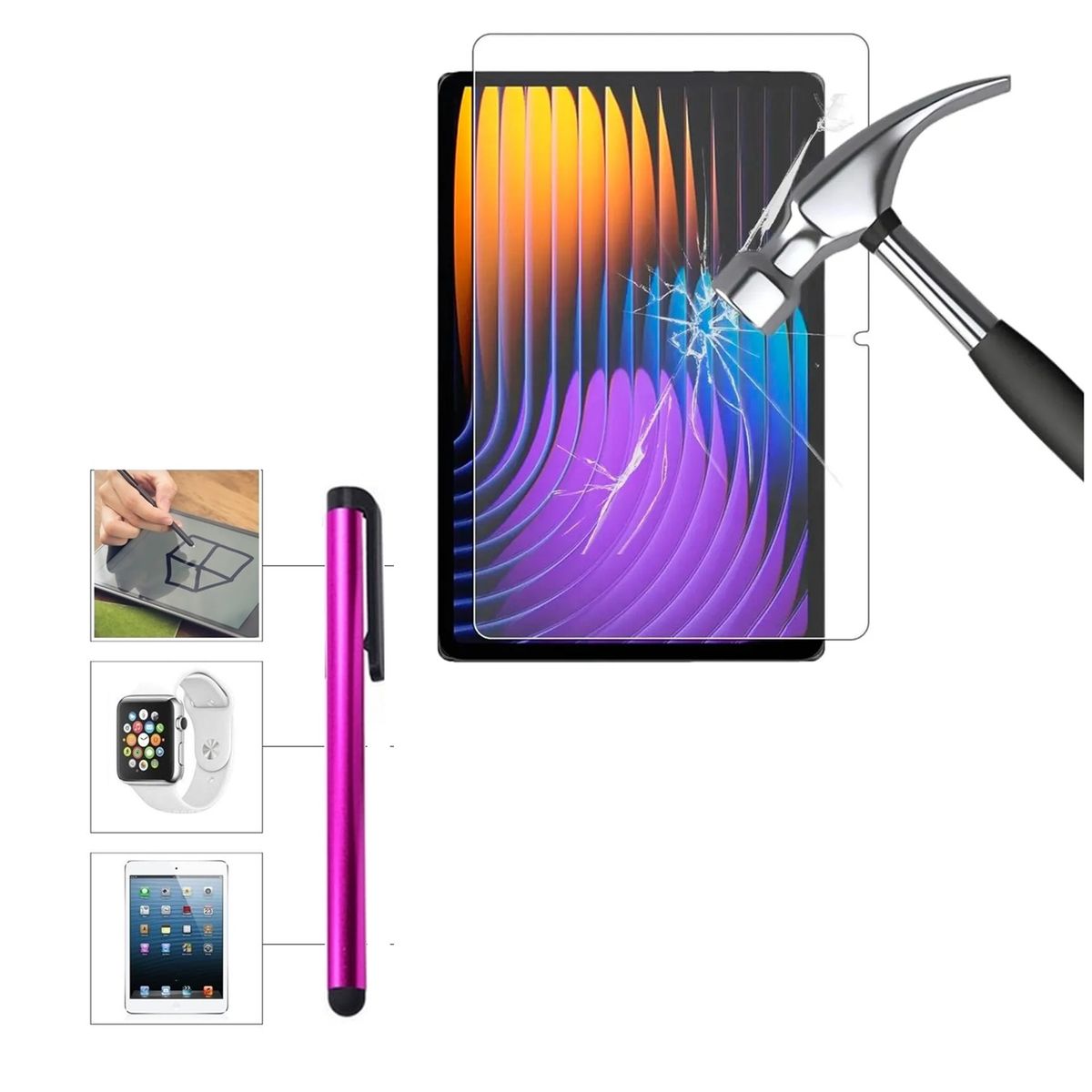 GENERICO - Mica de Vidrio + Lapiz Xiaomi Pad 7 11.2 2025