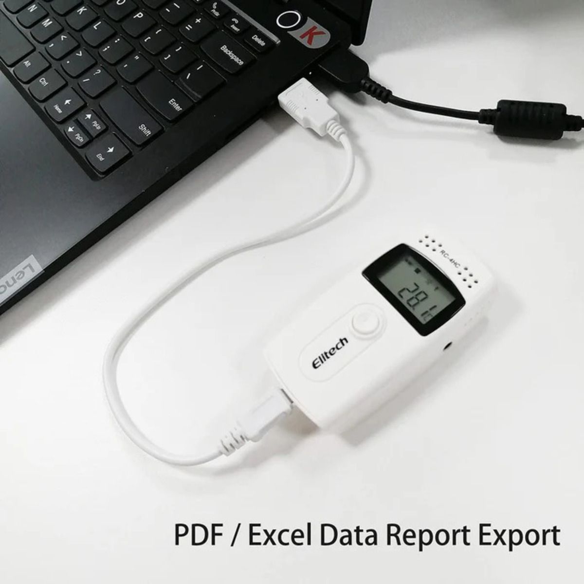 GENERICO - TERMOHIGROMETRO DIGITAL DATA LOGGER TEMPERATURA HUMEDAD MARCA ELITECH MODELO RC 4HC