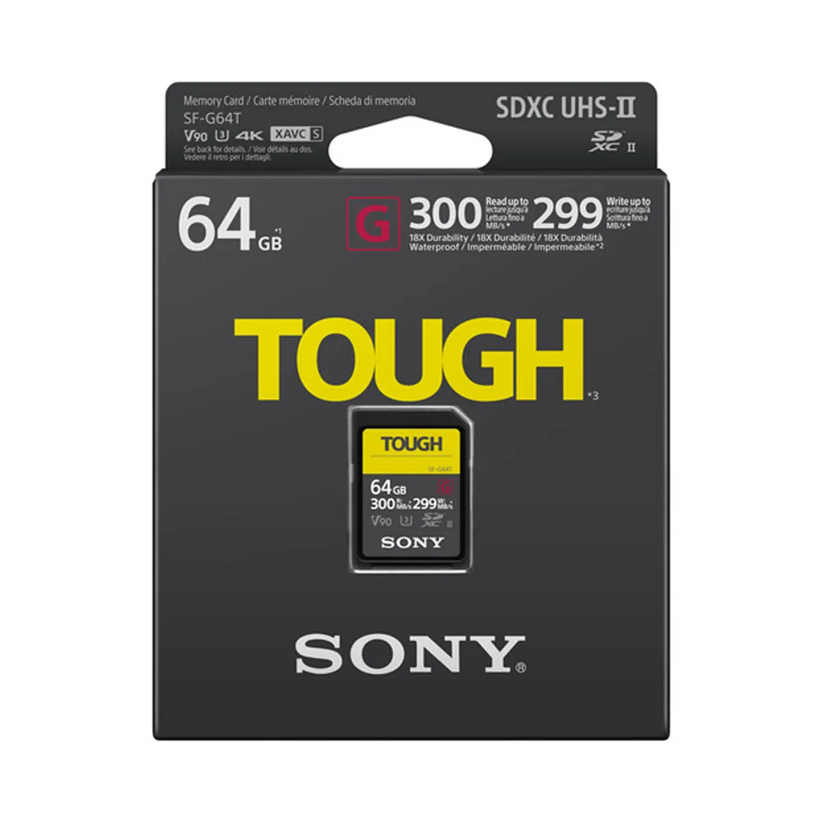 SONY - Memoria SD Sony 64GB Tough R300mb - W299mb