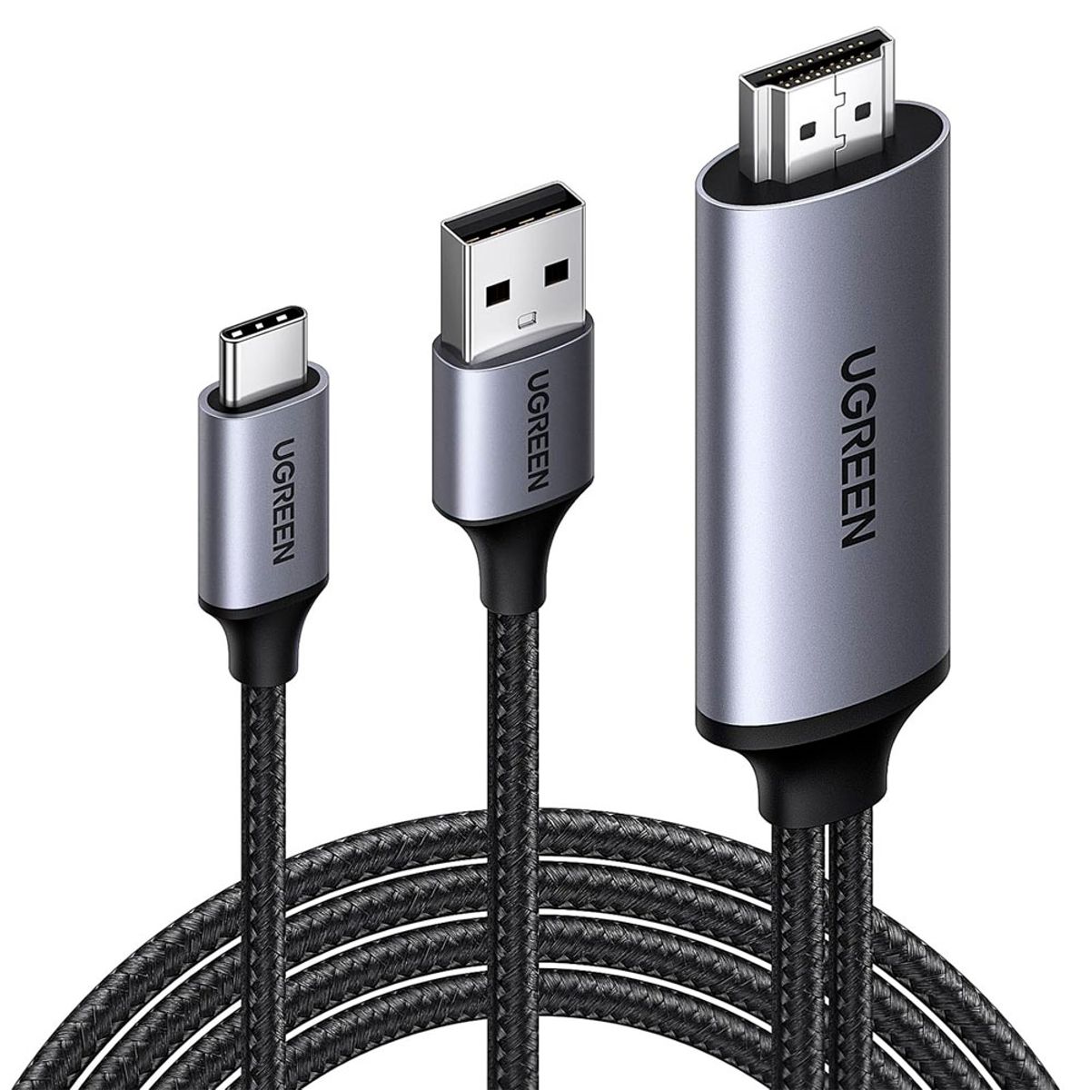 UGREEN - Adaptador Ugreen CM773 Usb-c A Hdmi Usb 3.0 Para Laptop Pc