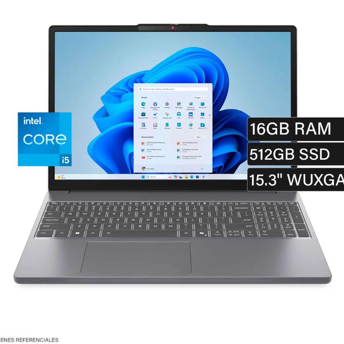 LENOVO - LAPTOP LENOVO IDEAPAD SLIM 3 15IRH10 INTEL CORE I5 13420H 83K100C3LM RAM 16GB DDR5 SSD 512GB 15.3"
