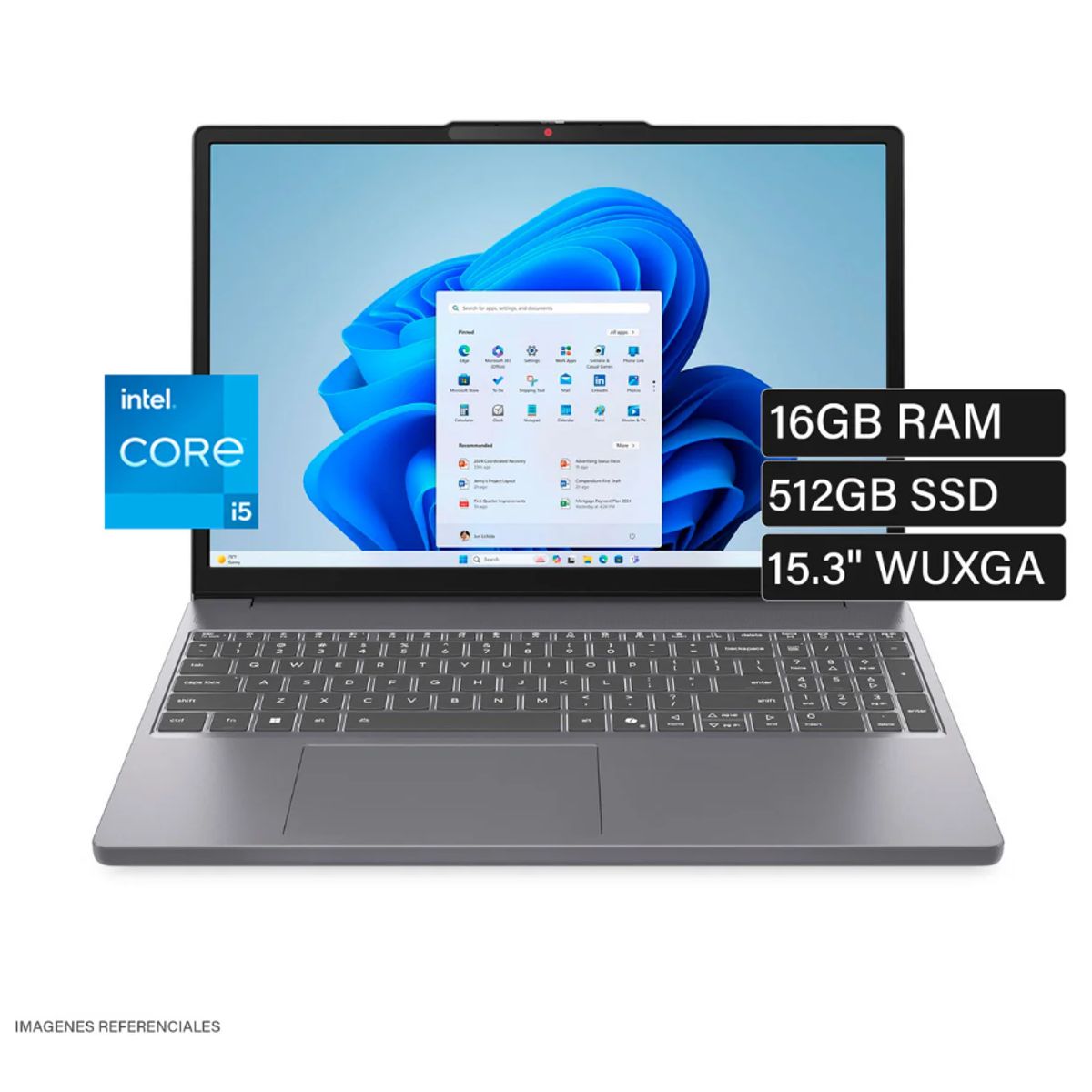 LENOVO - LAPTOP LENOVO IDEAPAD SLIM 3 15IRH10 INTEL CORE I5 13420H 83K100C3LM RAM 16GB DDR5 SSD 512GB 15.3"