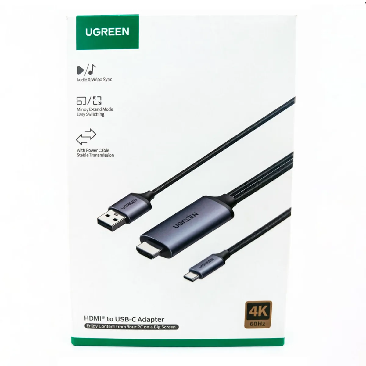 UGREEN - Ugreen CM773 Adaptador Hdmi A Usb C 4k Para Monitor Usb C