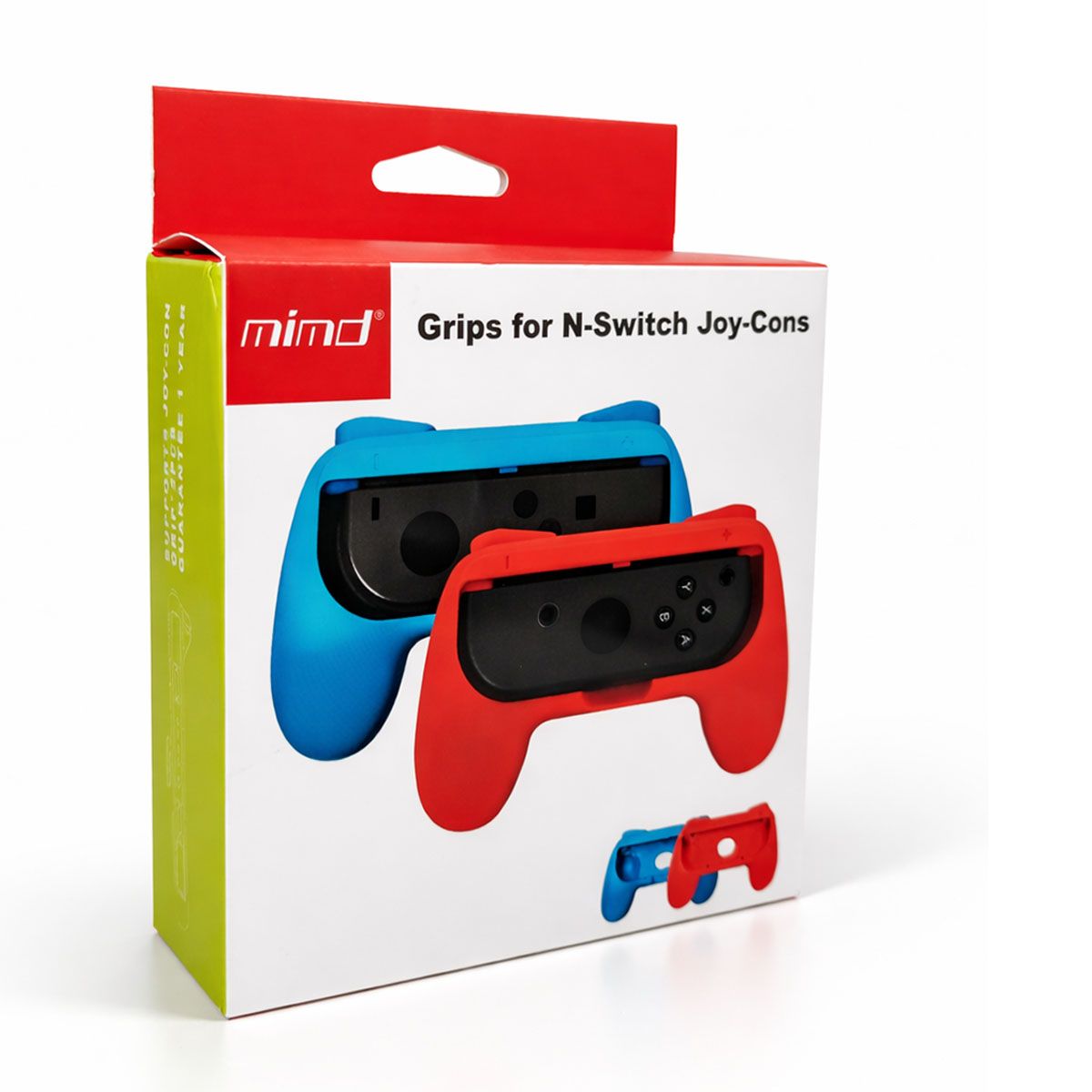 MIMD - 2 und Adaptador Grips para Joy Cons Mando Nintendo Switch Agarre NEGRO