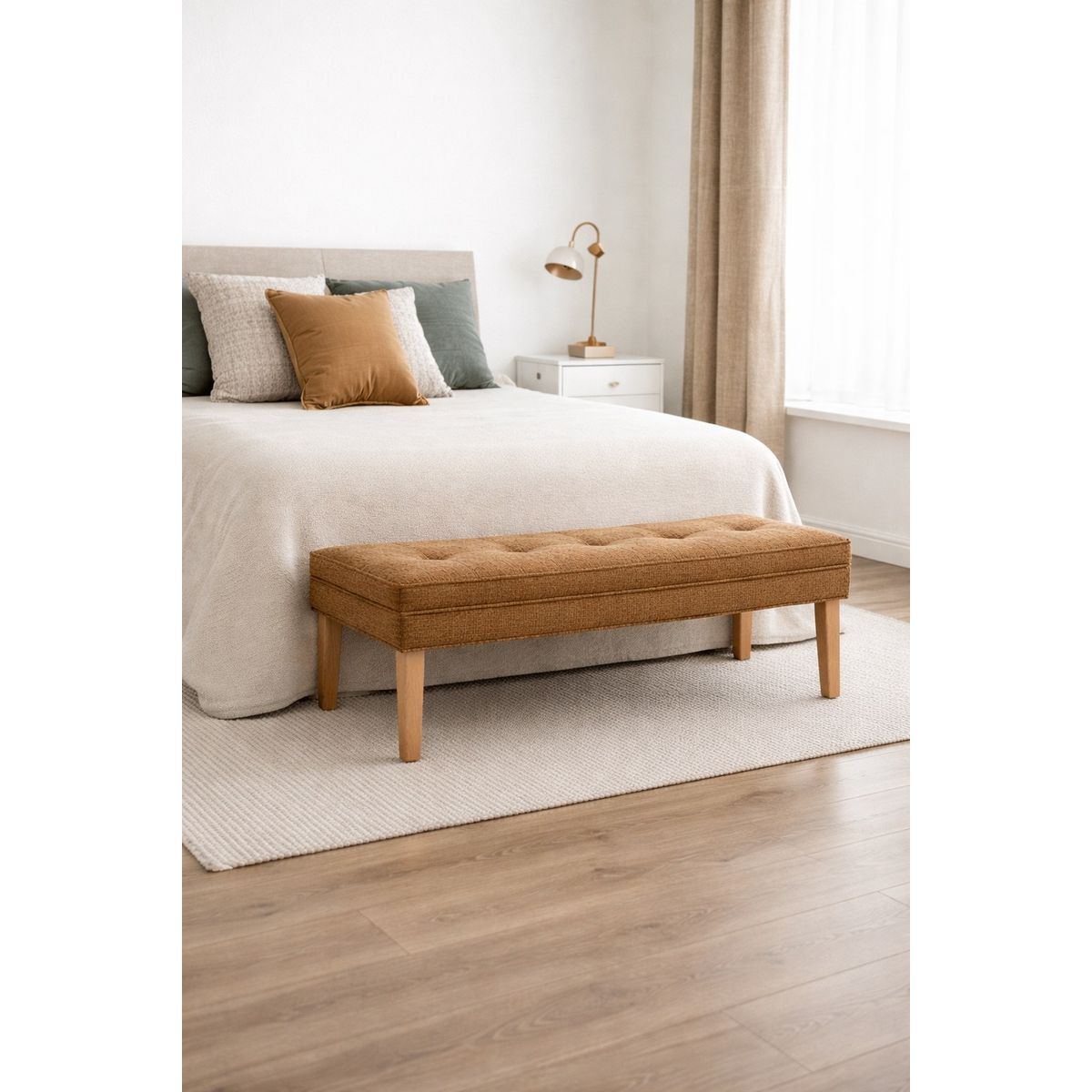 ARTSOFA - Banqueta Lumiére Camel Antifluido + Obsequio