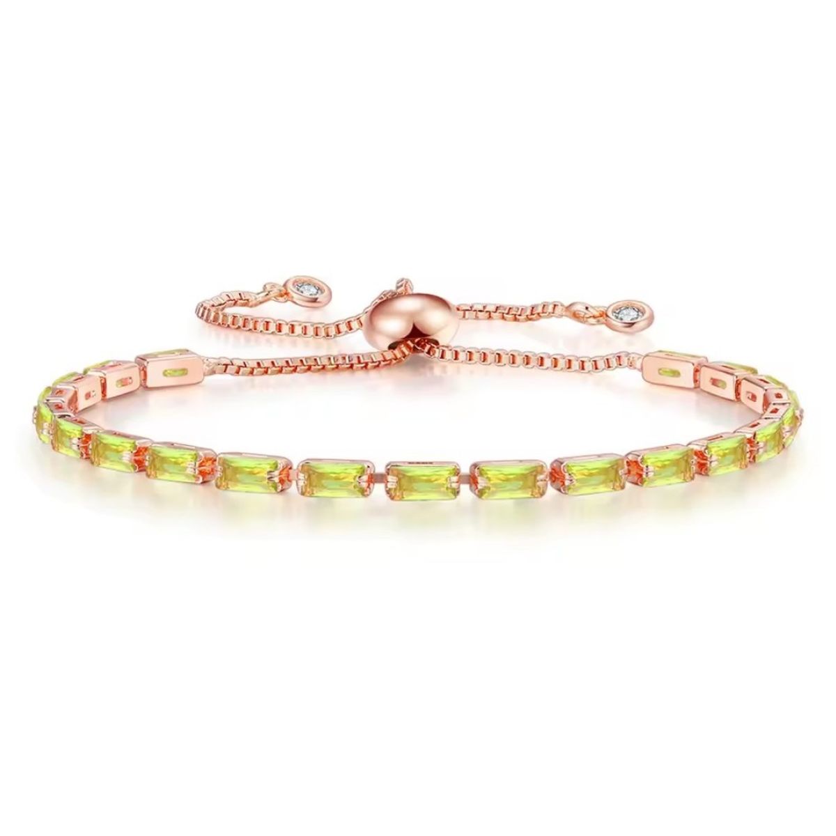 LA TIENDA 88 JOYAS Y ACCESORIOS - La Tienda 88 - Pulsera Brazalete Mujer Bañado en Oro de 18k - Verde