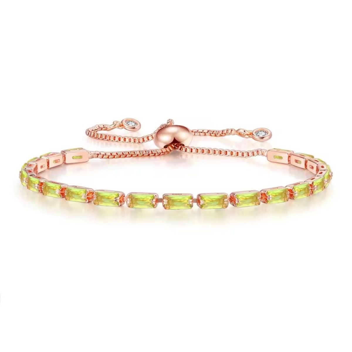 LA TIENDA 88 JOYAS Y ACCESORIOS - La Tienda 88 - Pulsera Brazalete Mujer Bañado en Oro de 18k - Verde