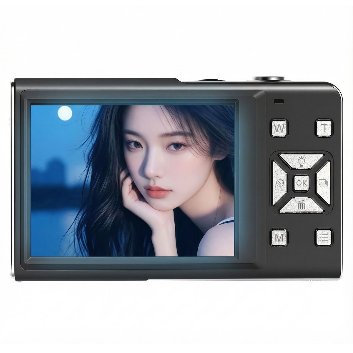 RENVMEXY - Cámara Digital 64MP 5K 16X Zoom, Cámara 4K con AF Macro, Flash y Pantalla IPS 2.8