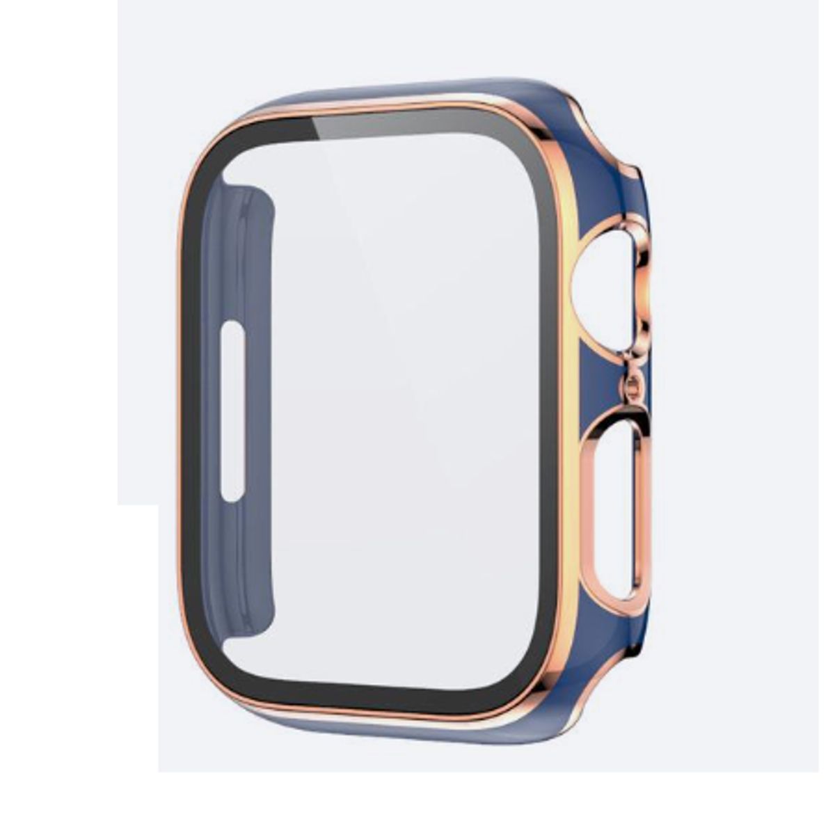 GENERICO - Bumpers para Apple Watch Bordes Dorados 45mm - AZUL