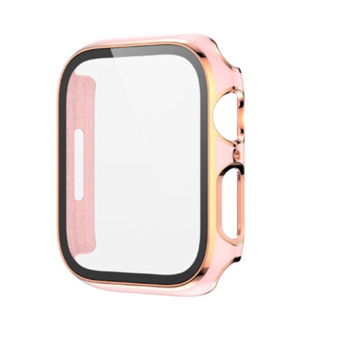 GENERICO - Bumpers para Apple Watch Bordes Dorados 45mm - ROSADO