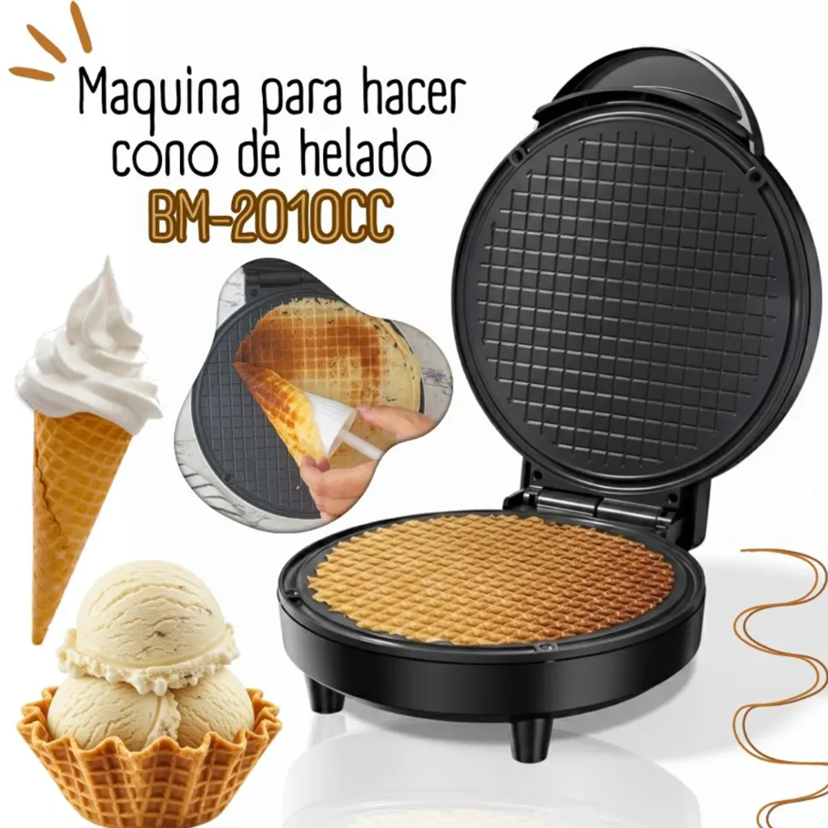GENERICO - Maquina para hacer Conos de Helado BM-2010CC