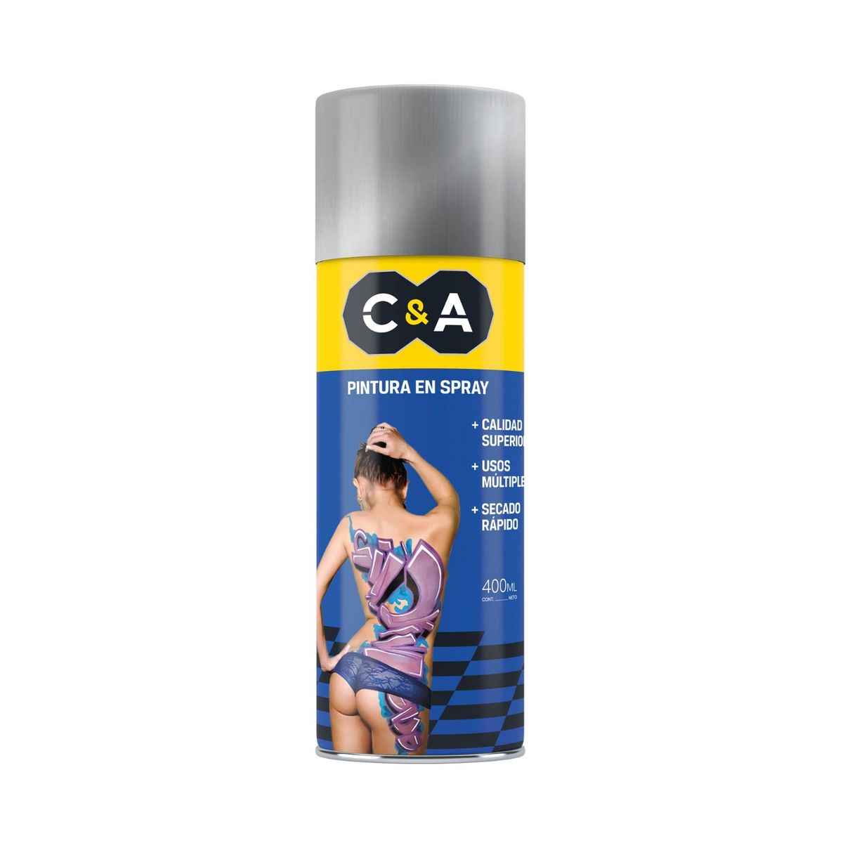 C&A - Pintura en Spray Cromado 400 ML