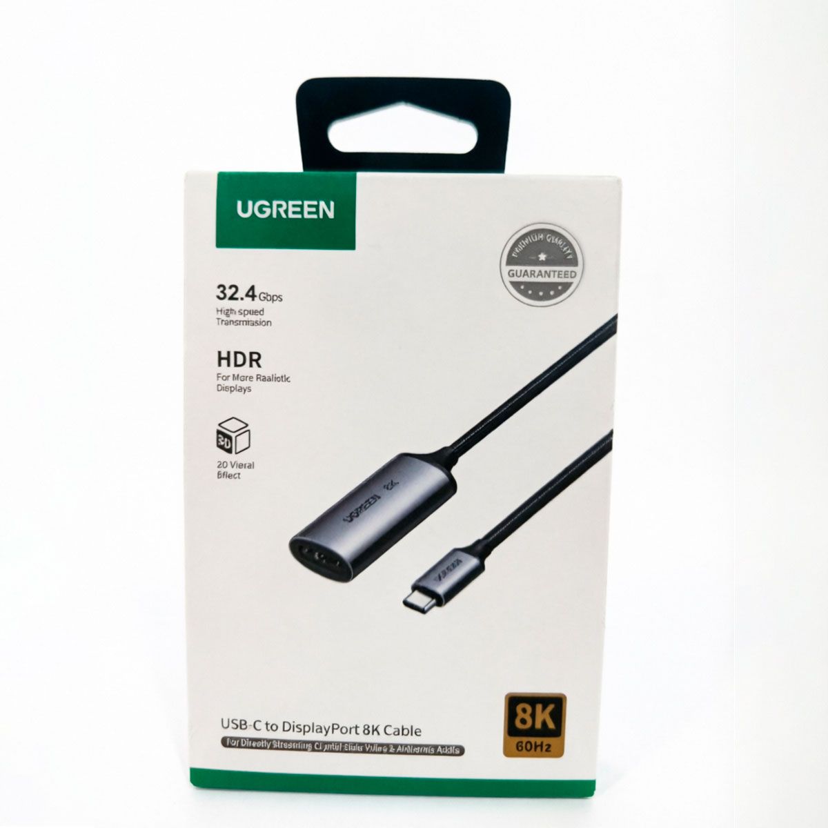 UGREEN - Adaptador Usb C A Displayport 8k Ugreen CM654 Para Laptop Pc