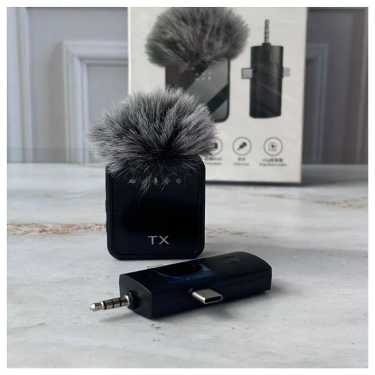 GENERICO - Micrófono Solapero Dual 2 en 1 F11-2 Inalámbrico