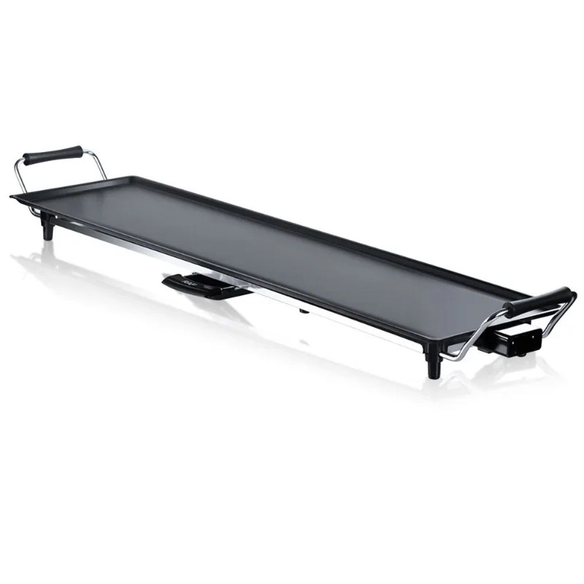 OEM - Parrilla Eléctrica Acero Inoxidable Antihaderente 1800W