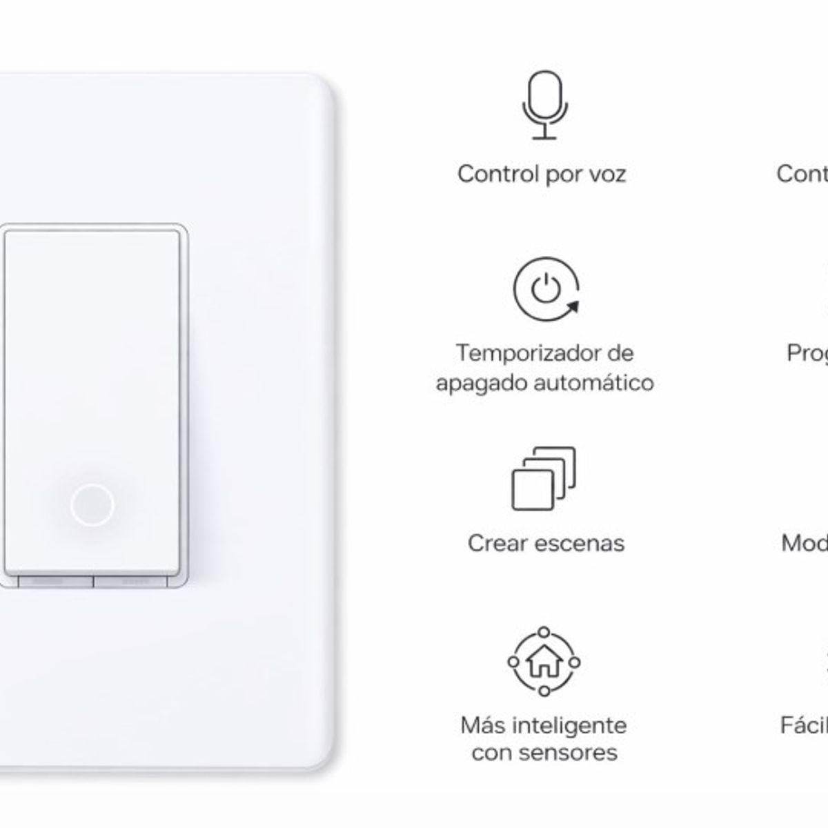 TP LINK - TP-Link Tapo S500 Interruptor Inteligente WiFi TP, Paquete de 4