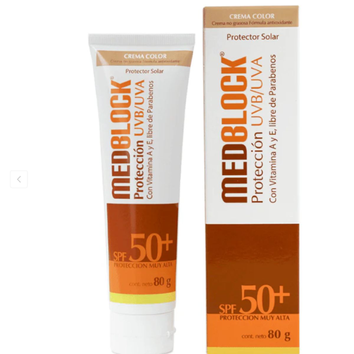 MEDBLOCK - Medblock Color SPF 50+ x 80g - F. Vto 31-08-2026
