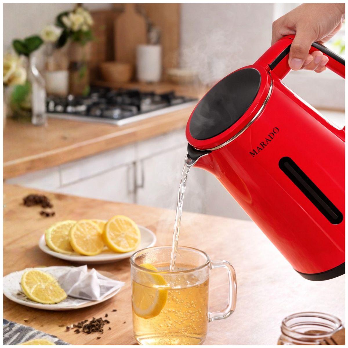 INSPIRA MARKET - Hervidor Eléctrico 2.3 L Tetera Eléctrica para Agua