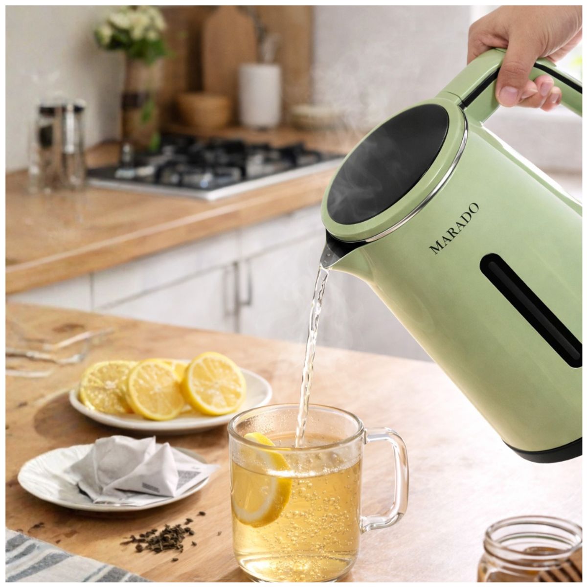 INSPIRA MARKET - Hervidor Eléctrico 2.3 L Tetera Eléctrica para Agua