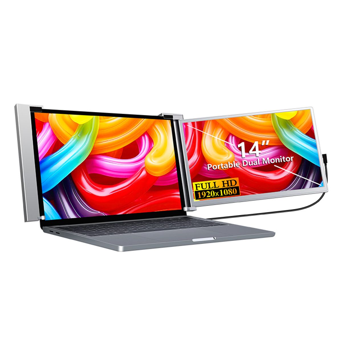 MAGNATTE - MONITOR PORTATIL  EXTENSION DE PANTALLA IPS FHD 14  PARA LAPTOP 60HZ MGT-S14