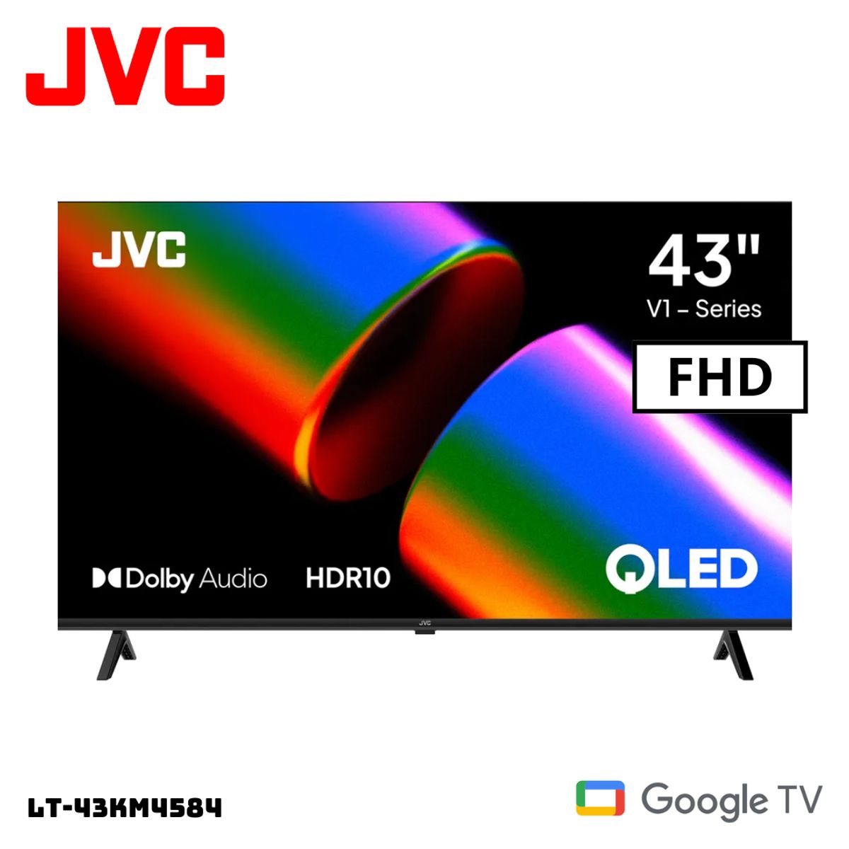 TELEVISOR JVC 43 QLED SMART TV GOOGLE TV FHD - LT-43KM4584, marca OEM - Foto Principal