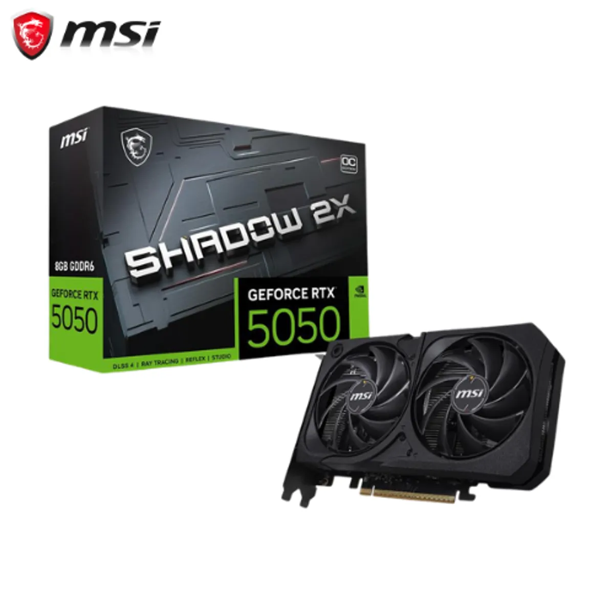 Msi - Tarjeta de video MSI RTX 5050 8GB GDDR6 SHADOW OC