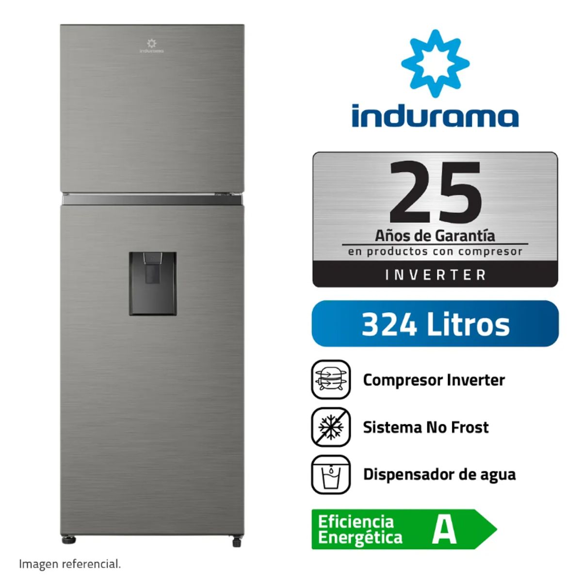 INDURAMA - Refrigeradora Indurama 324L RI-439DI No Frost Croma