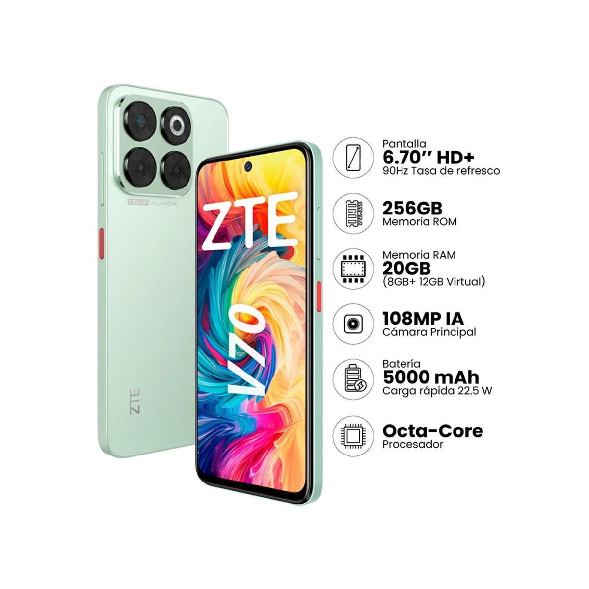 ZTE - Celular ZTE BLADE V70 8GB+256GB