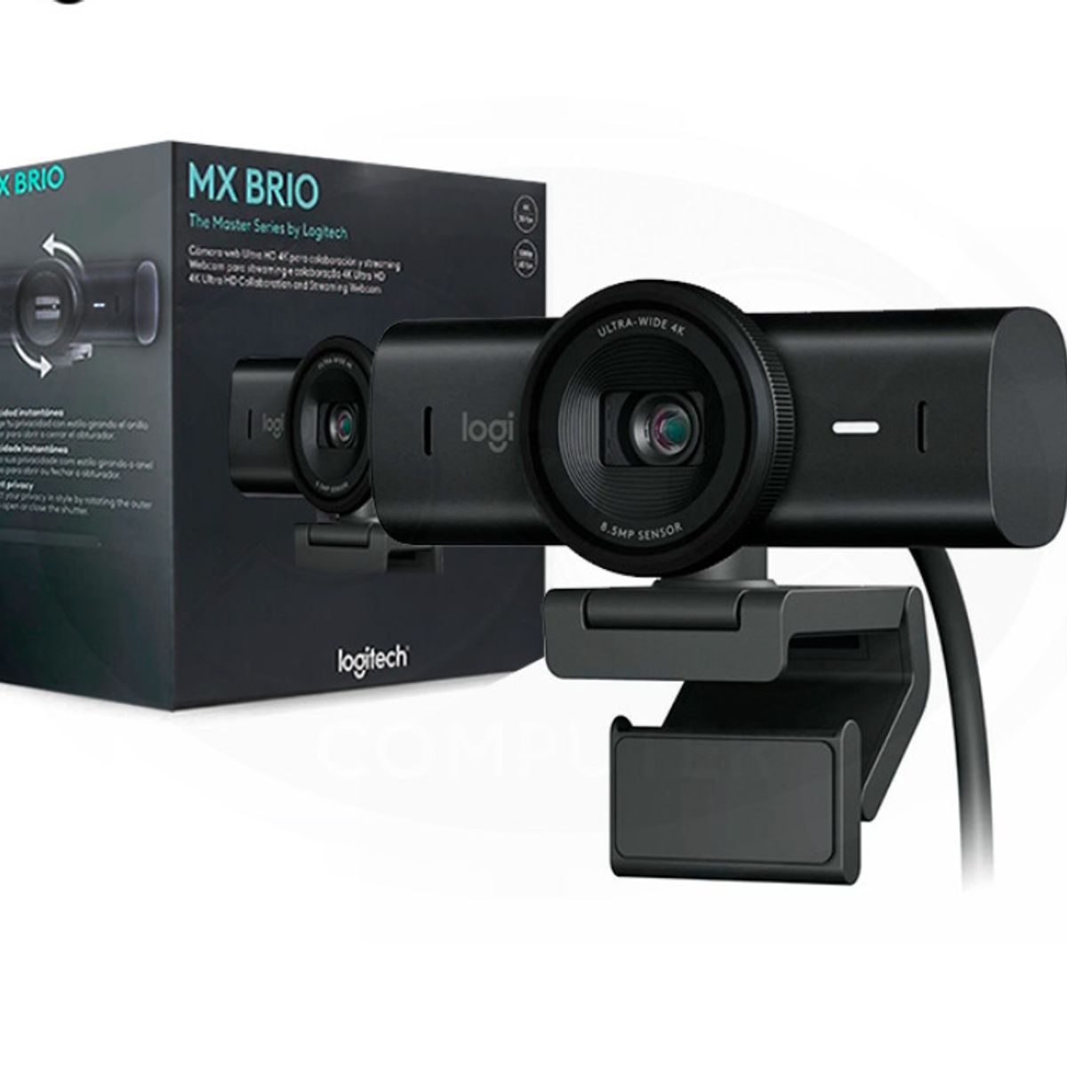 LOGITECH - CAMARA WEB LOGITECH MX BRIO ULTRA HD  960-001548  HD 4K  USB-C BLACK