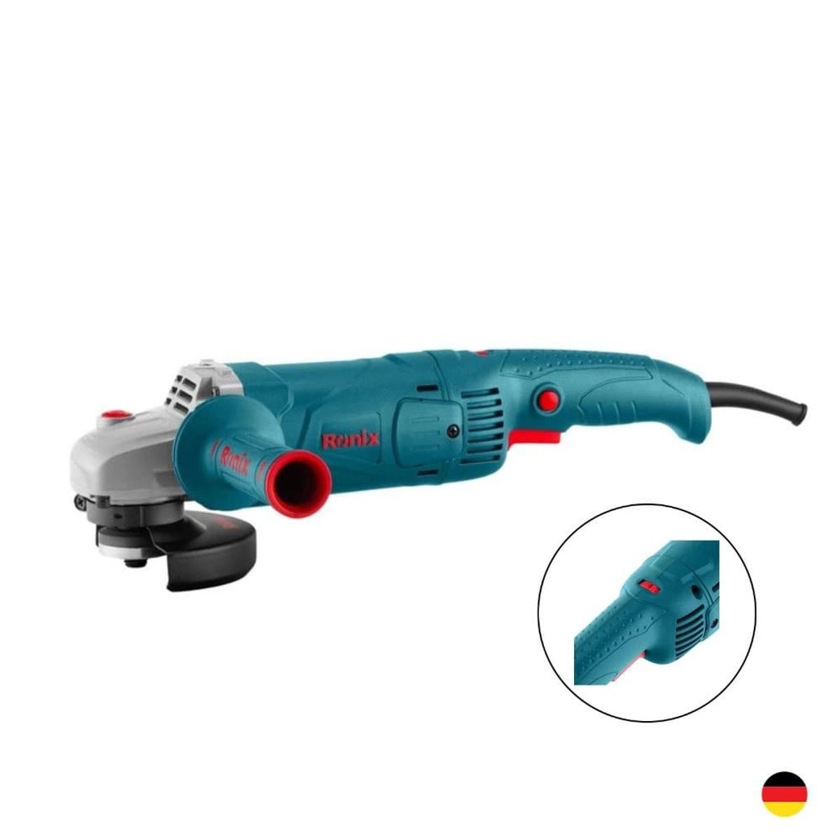 RONIX - Amoladora Angular 5″ 1500W Ronix 3165 Velocidad Variable