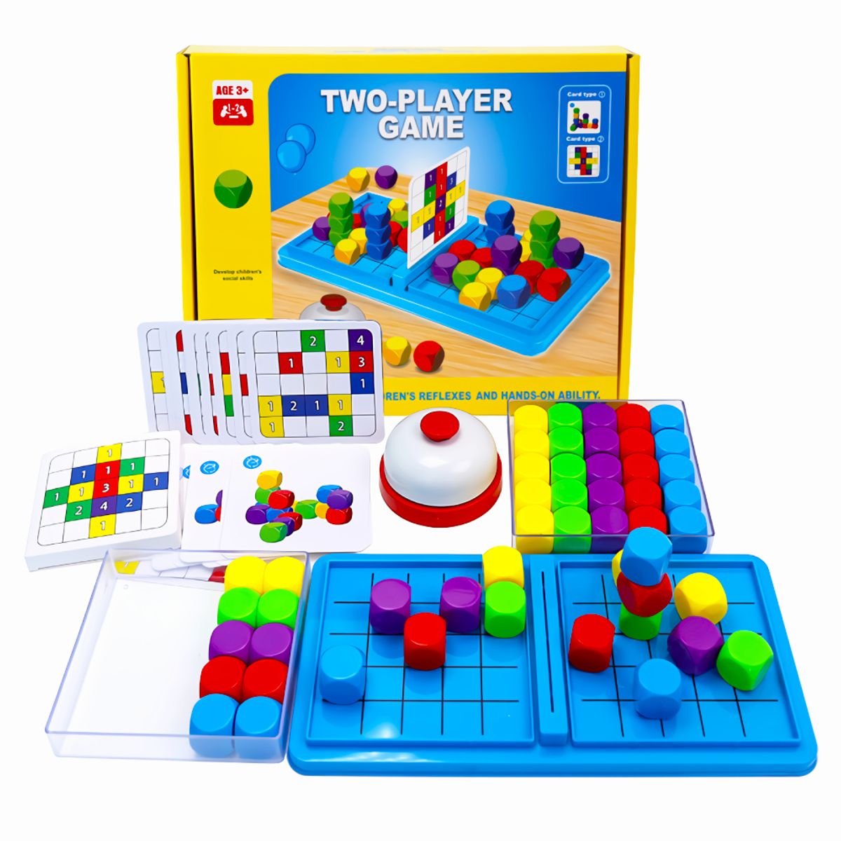 Juego de Mesa 2 Jugadores con Cubos de Colores, marca GENERICO - Foto Principal