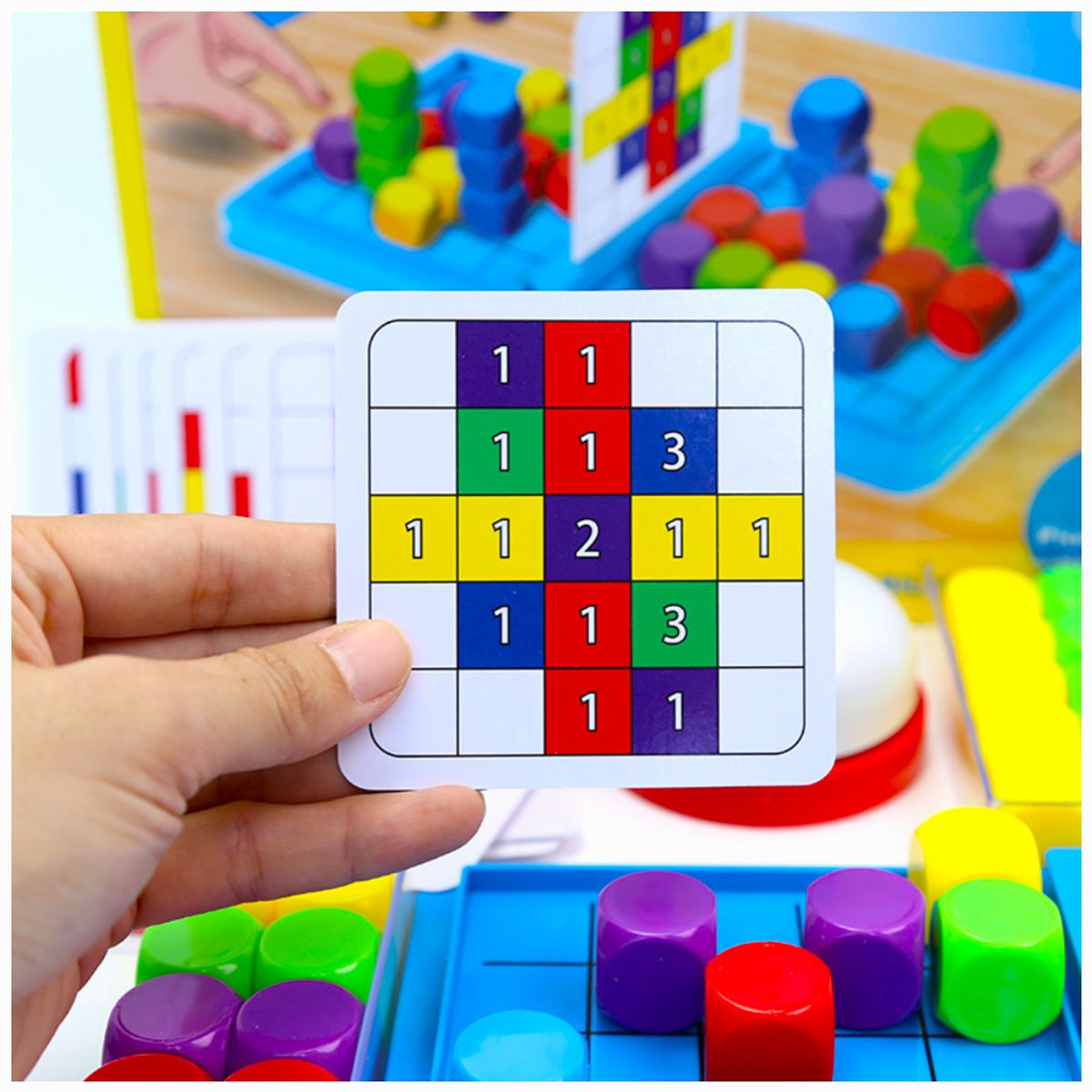 Juego de Mesa 2 Jugadores con Cubos de Colores, marca GENERICO - Foto 2