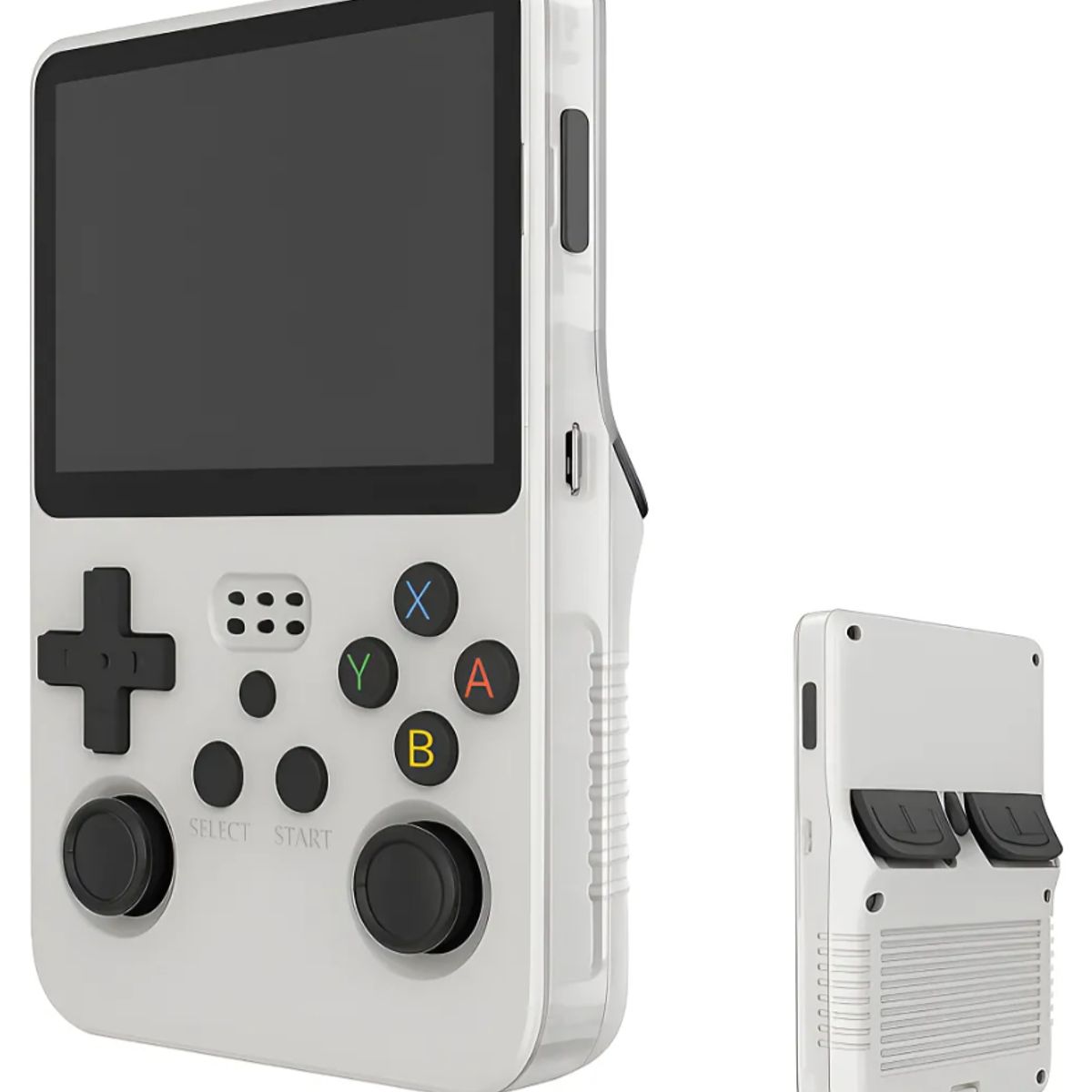 GENERICO - Consola Portatil Retro R36S 64GB Blanco