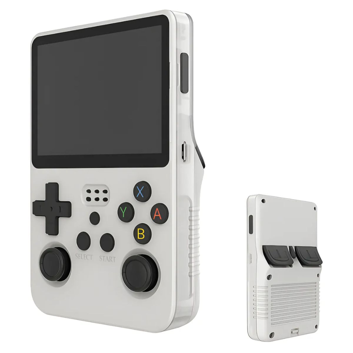 GENERICO - Consola Portatil Retro R36S 64GB Blanco