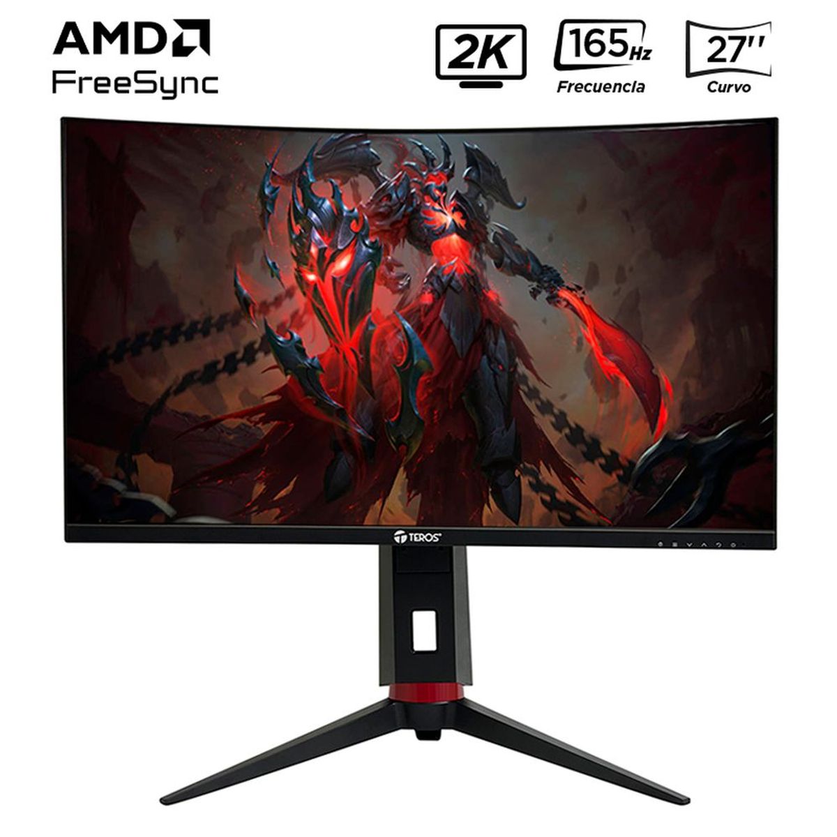 TEROS - MONITOR CURVO TEROS TE-2767G 27 VA QHD 180HZ 1MS PIVOT RGB