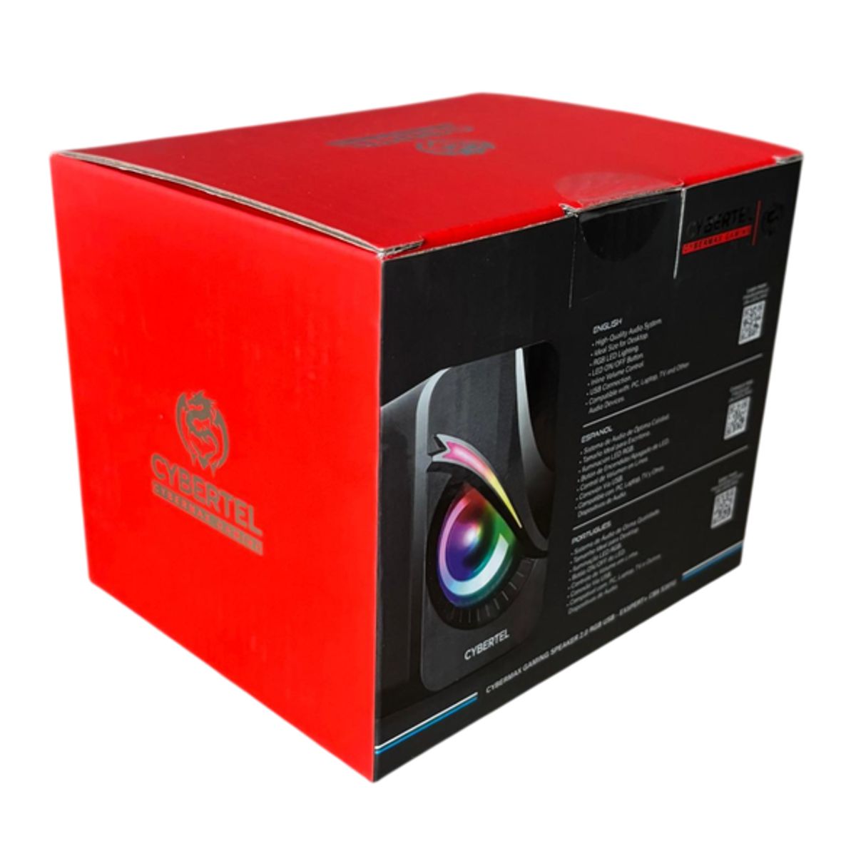 PARLANTE CYBERTEL EXXPERT CBX S301U 2.0 USB RGB, marca CYBERTEL - Foto 2