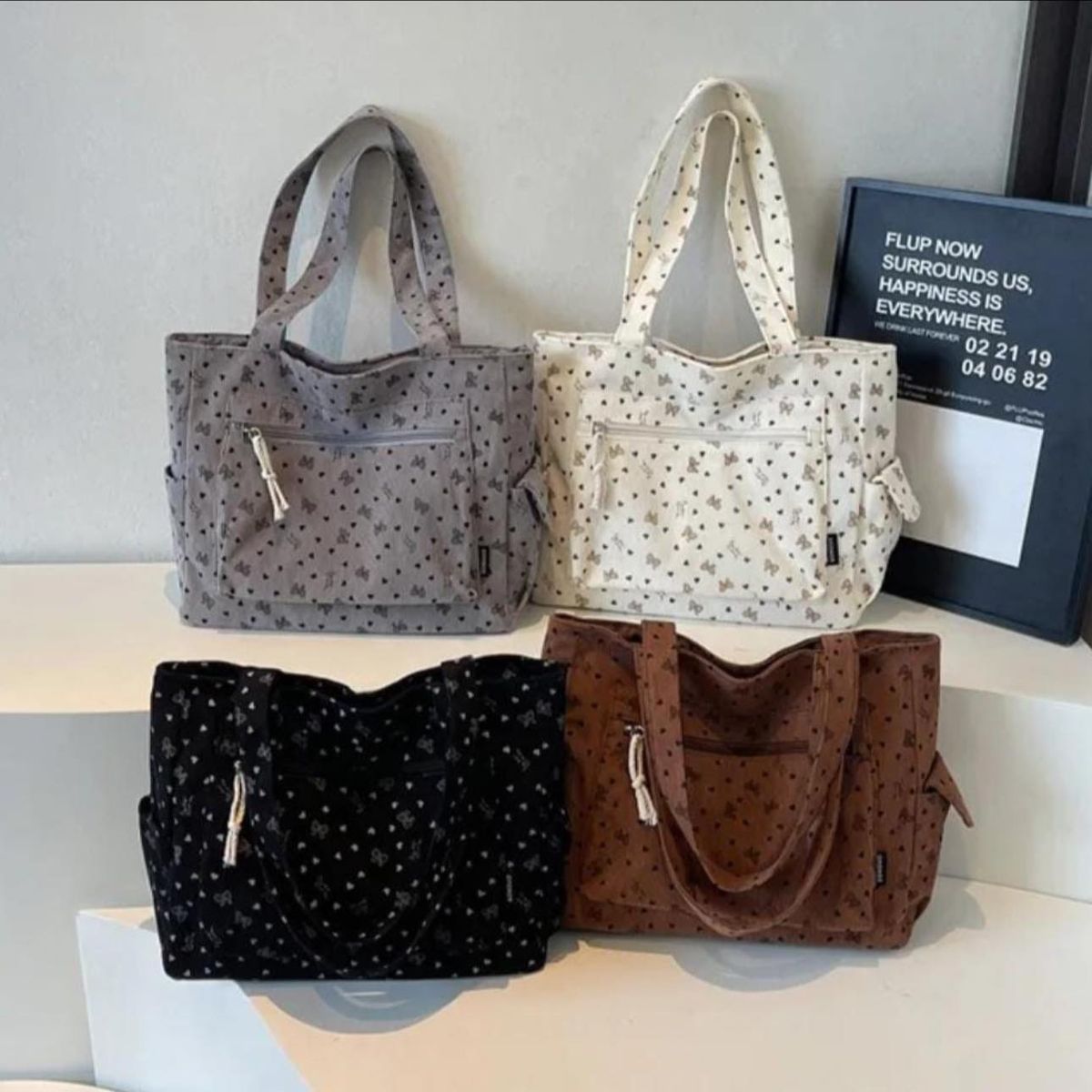GENERICO - CARTERA CORDUROY LAZO PARA DAMA